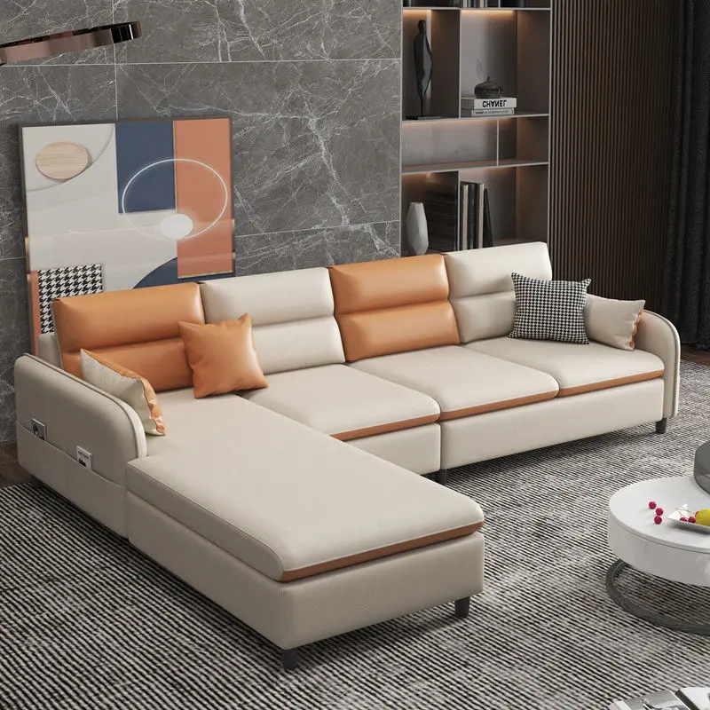 

Technology Cloth Sofa Italian Concubine Living Room Small Apartment Simple Modern Light Luxury Fabric