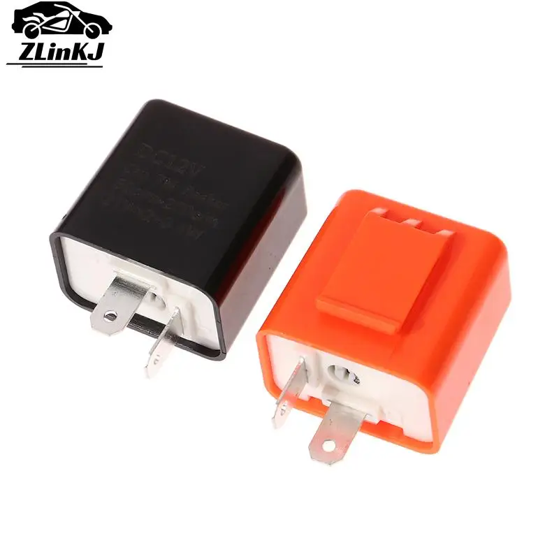 

2 Pin LED Flasher Relay 12V Adjustable Frequency of Turn Signals Blinker Indicator Relays For Motorcycle Motorbike Accessories