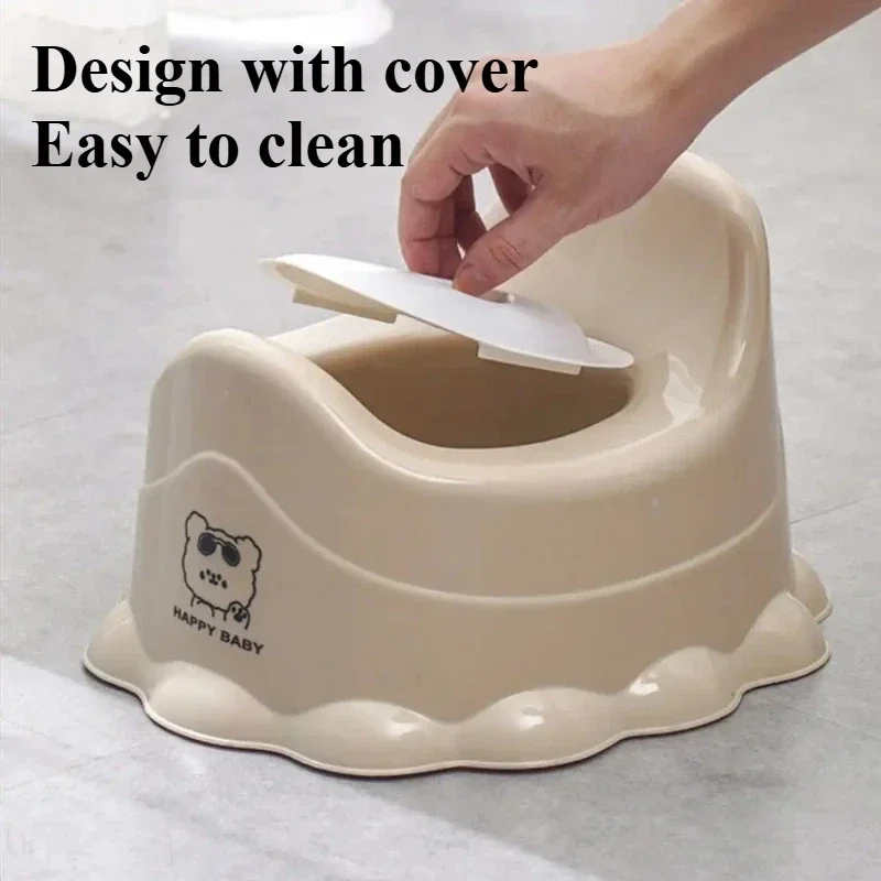 Potty Training Seat Foldable Portable Sitting Posture Urinating Pot Cute Cartoon Anti-leakage Potty Urinal Child Toilet Supplies 3