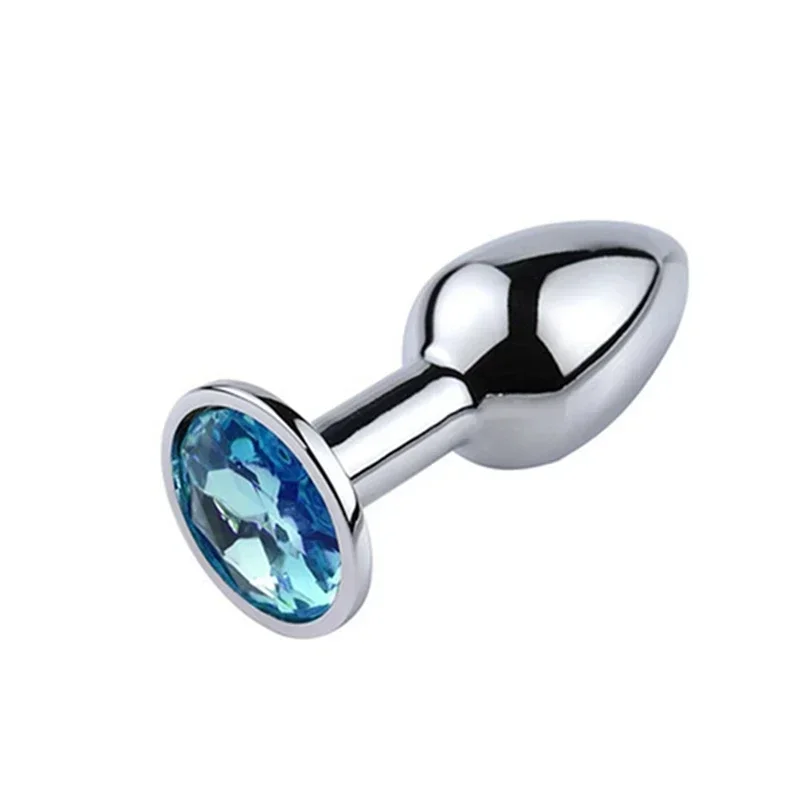 Novice anal plug sex toy crystal heart smooth steel extreme butt plug female prostate massager stimulator adult sex product