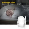 Babystar 7" HD Split Screen Video Baby Monitor No WiFi, Baby Camera Monitor, Hack Proof, Remote Zoom/Pan/Tilt, 4000mAh Battery 5