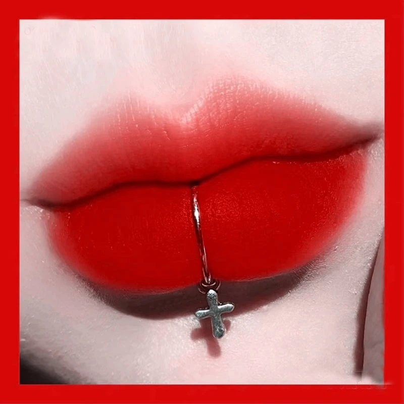 Faux Anneau de Jules en Acier Inoxydable, Clips de Lèvres, Faux Piercing Septum, Anneau en Antarctique, exacjon de Labret, Manchette Non Percée, Bijoux de Corps, réinitialisation sur la Bouche