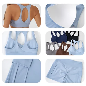 Ensemble Yoga Femme 2 Pièces : Brassière & Short