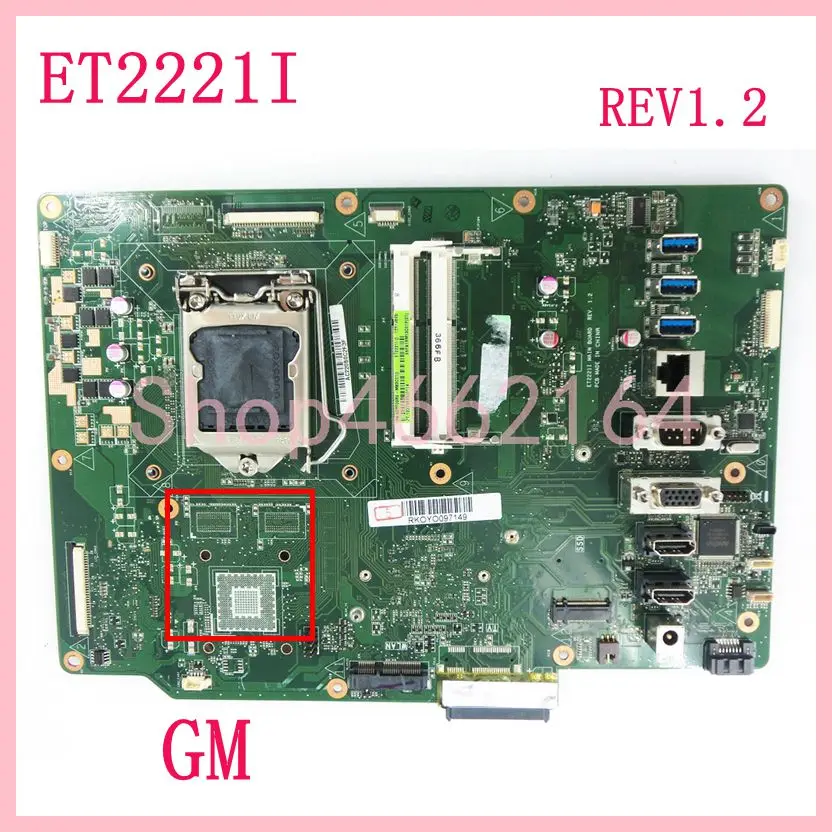 asus et2221i et2221 90pt00l0-r01000 placa-mãe de mesa original testado ok