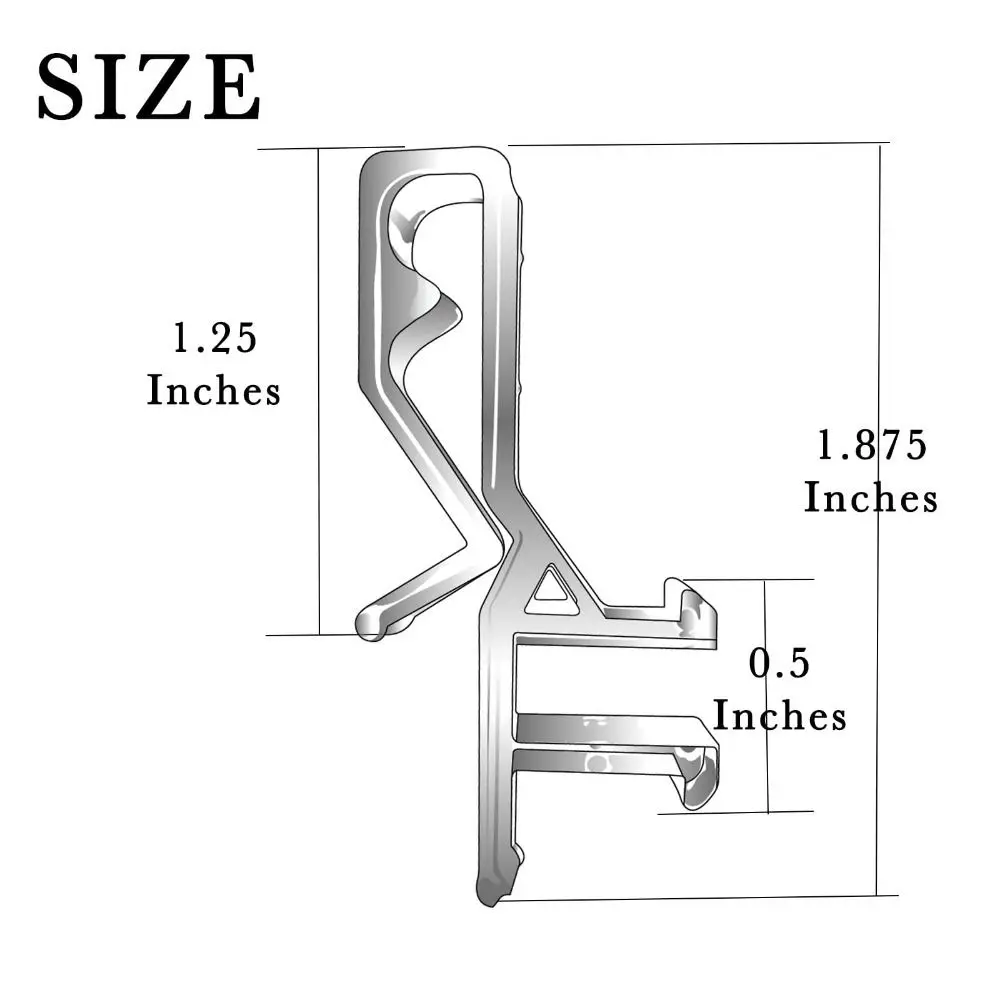 Plastic Valance Clips Portable Clear Horizontal Blind Clips Wood Blind Valance Replacement Window 10pcs