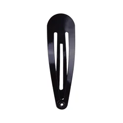 Set of 10 Colorful BB Hairclips - Stylish Snap Clips (4 Black)