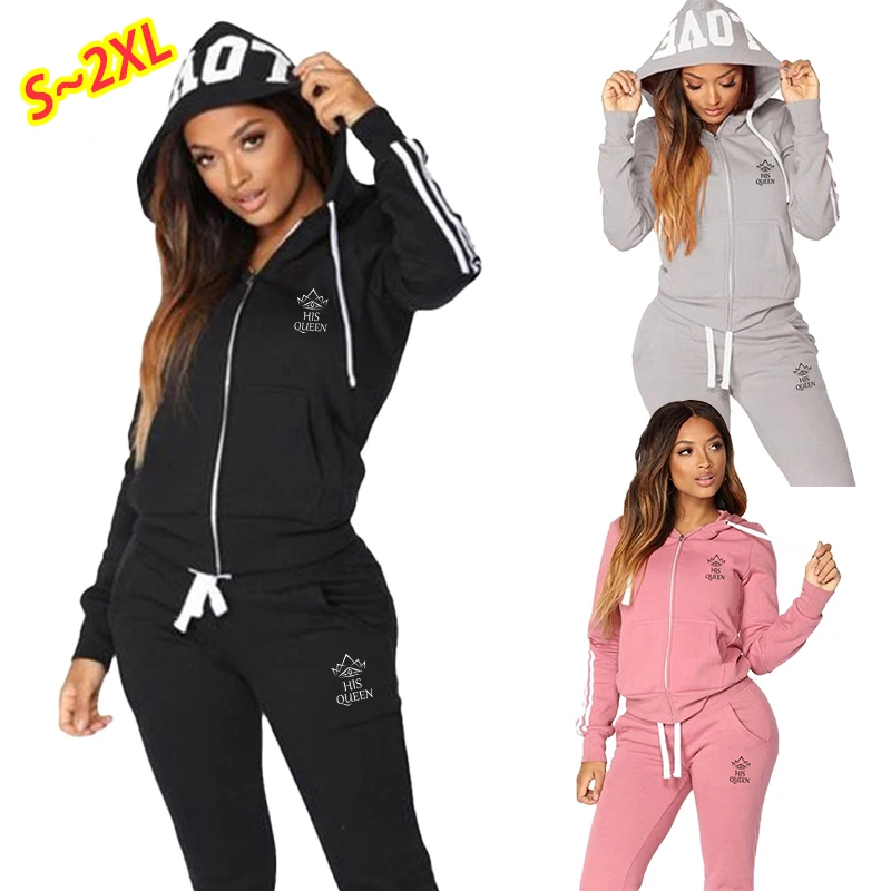 2023 Fashion Women's Slim Fit Sexy Hoodie Set Athletic Wear Jogging Wear Set Full Zip Hoodie+Sweatpants Set new rapper nf hope tour hoodie jogging pants two piece sweatshirt sweatpants 2023 world tour casual suit for men and women