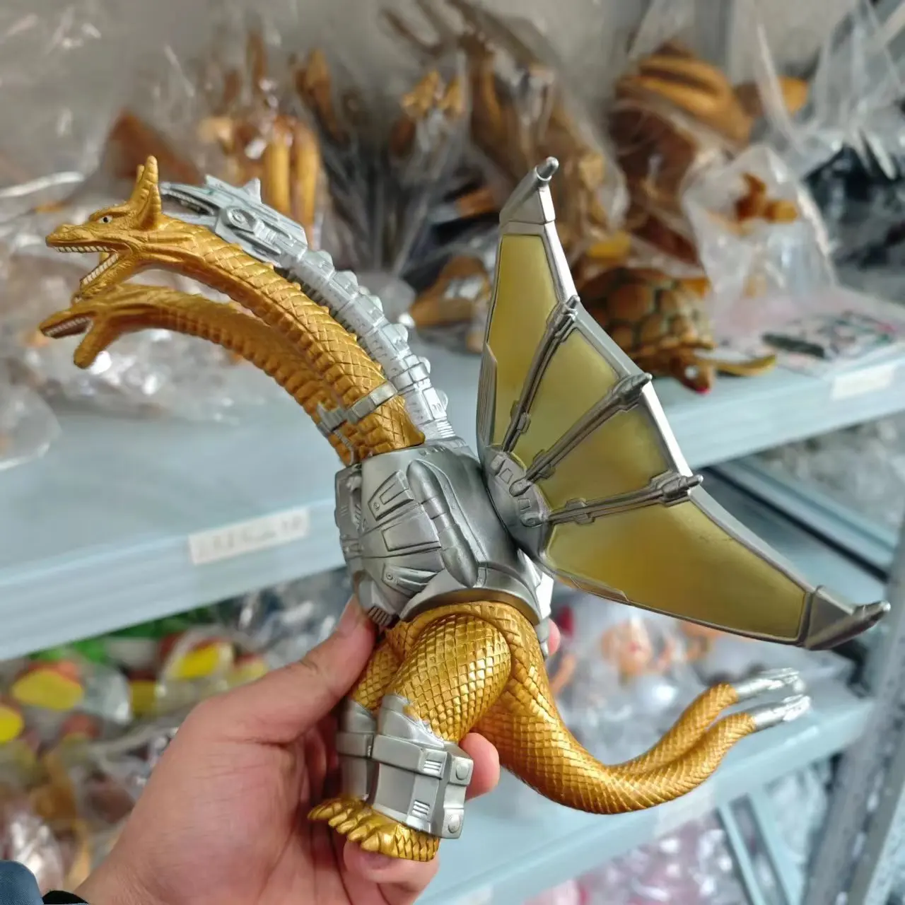 ゴジラ消しゴム　メカキングギドラ　3色カラー　コンプリート　フィギュア メカキングギドラ 消しゴム フィギュア レトロ レア ゴジラ