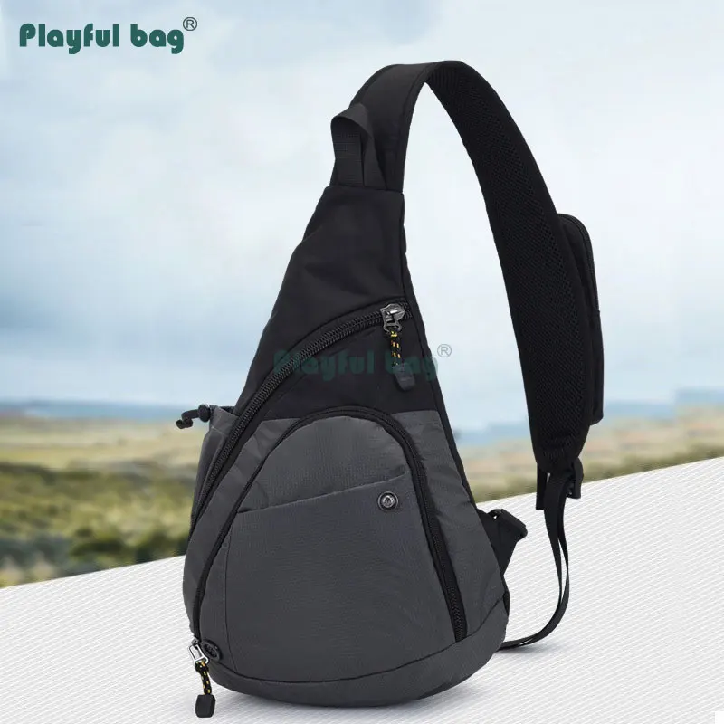 

Игривая сумка, уличная нагрудная сумка, мужские нагрудные сумки большой вместимости, Повседневная Спортивная Дорожная сумка-мессенджер, водонепроницаемая легкая AVA75