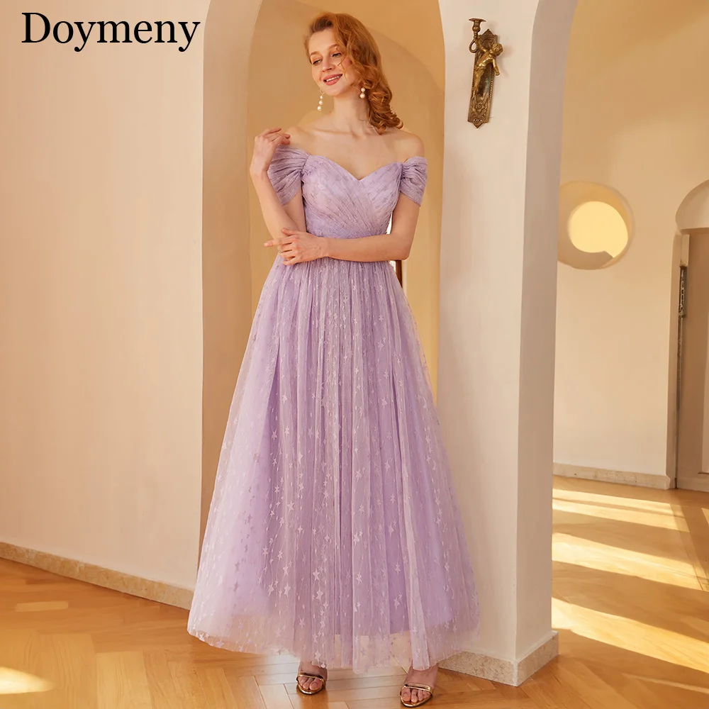 

Doymeny Off The Shoulder Homecoming Dresses Sweetheart Masquerade Dress Tulle Formal Dresses Exquisite vestido fiesta