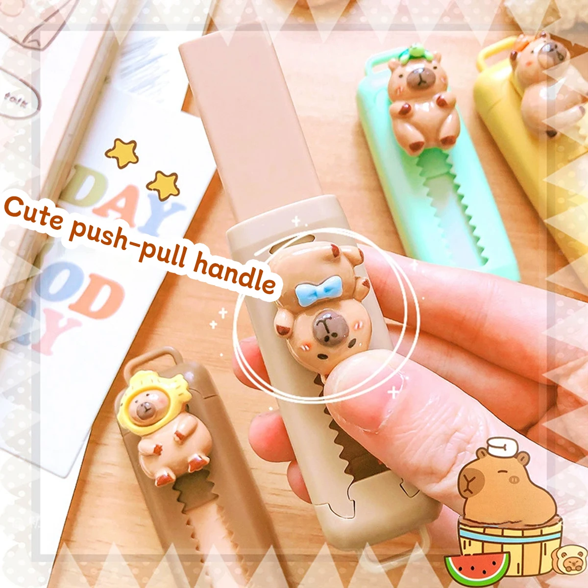 Pencil Eraser Kapibala Push-Pull Suitable for Drawing Design Office Education