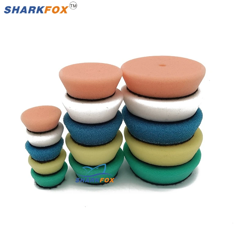 Mini Polishing Pads Kit 32Pcs 1inch 2inch 3inch Wool Pad Waxing Sponge Car Detail Polisher Pads Tools
