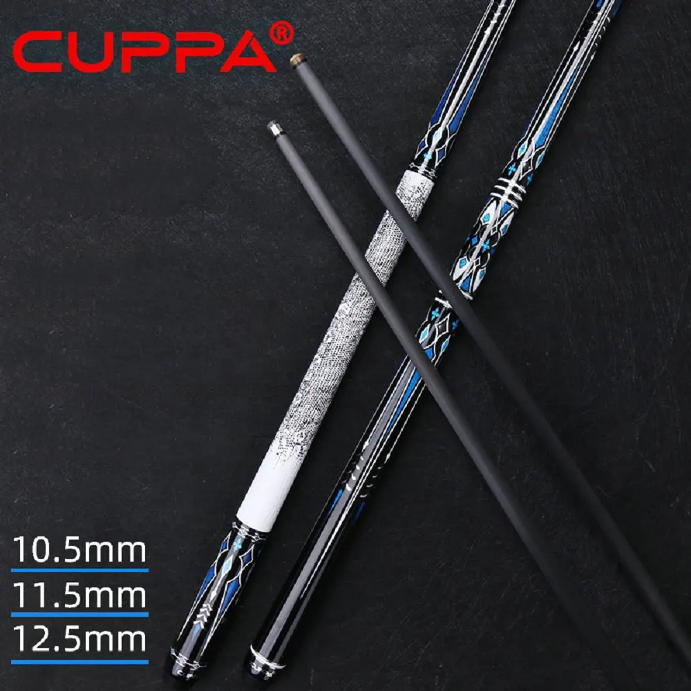 Cuppa 58" New Asura Carbon Energy Billiard Pool Cue Stick 10.5/11.5/12.5mm Set