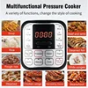 Multifunction Electric Pressure Cookers Soup Porridge Rice Heating Meal Heater Kitchen  Intelligent Pressure Cooker for Home 5L 4