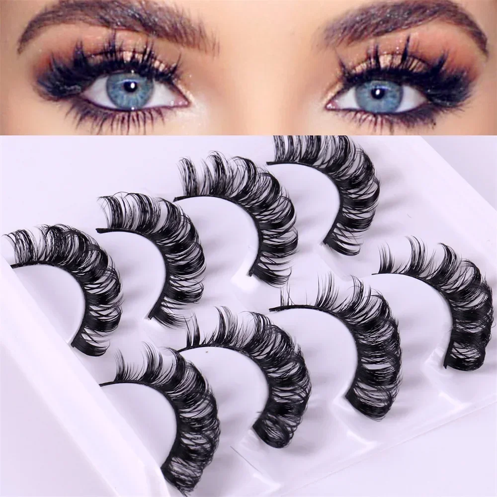 

4 пары, русские накладные ресницы, пушистые норковые ресницы, 3D накладные ресницы, русский объем, накладные ресницы, подарки, макияж