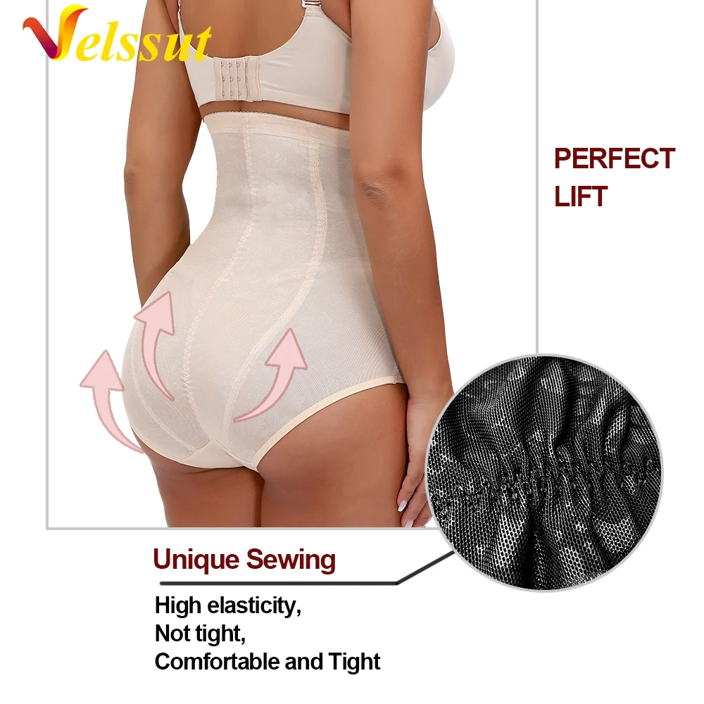 Velssut Women Body Shaper High Waist Body Shapewear Tummy Control