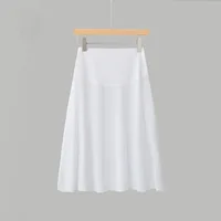 Jupon invisible ultra-fin et soyeux à taille haute sans couture pour femme, idéal pour la danse, la mode OL et les tenues de l'été 4