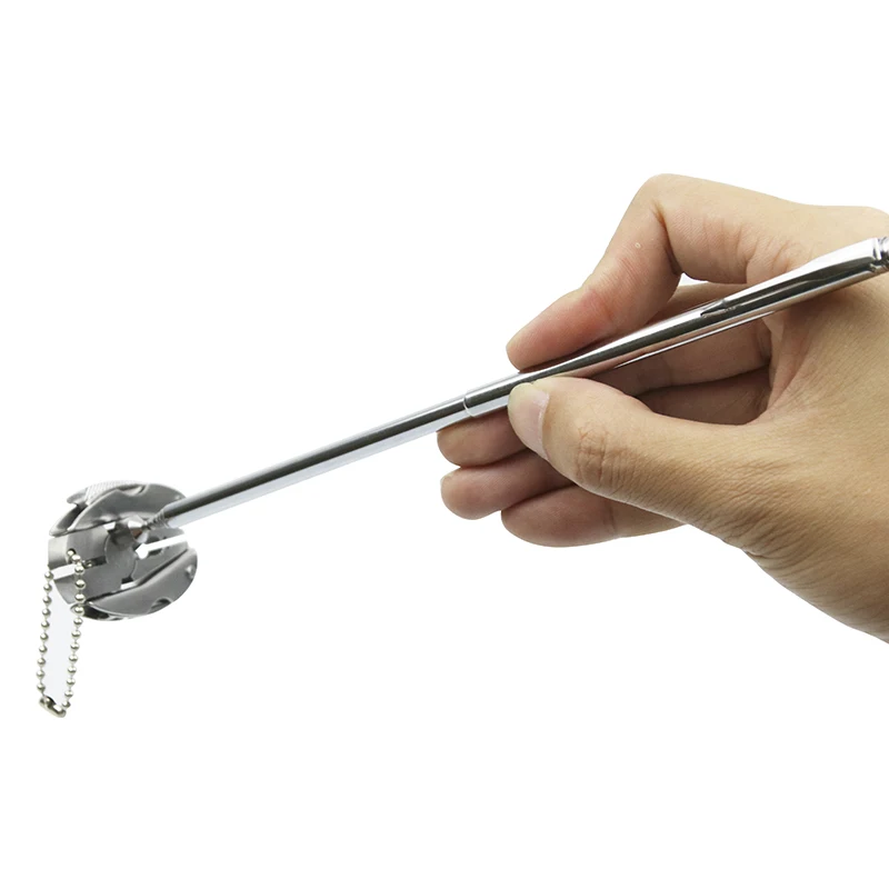 Magnetic Pickup Tool Magnetic Retractable Pickup Black Suction Iron Rod Portable Multifunctional Extractor Pen Clip Automotive Repair Tools