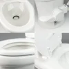 320 RV Toilet  White ,Standard Height ,Gravity Toilet,Elongated Ceramic Bowl,Flush with Foot Pedal,For RVs,and Outdoor Campers 4