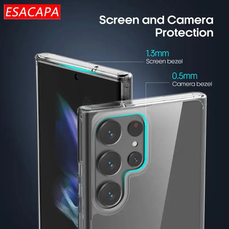 MagSafe Magnetic Transparent Shockproof Phone Case - Acrylic Back Cover