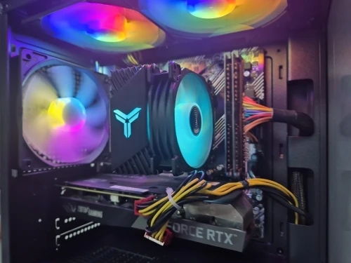 Manmu Fetival Pormotion 120mm Computer Fan Rainbow RGB/ High Cooling Performance Gaming PC Fan photo review