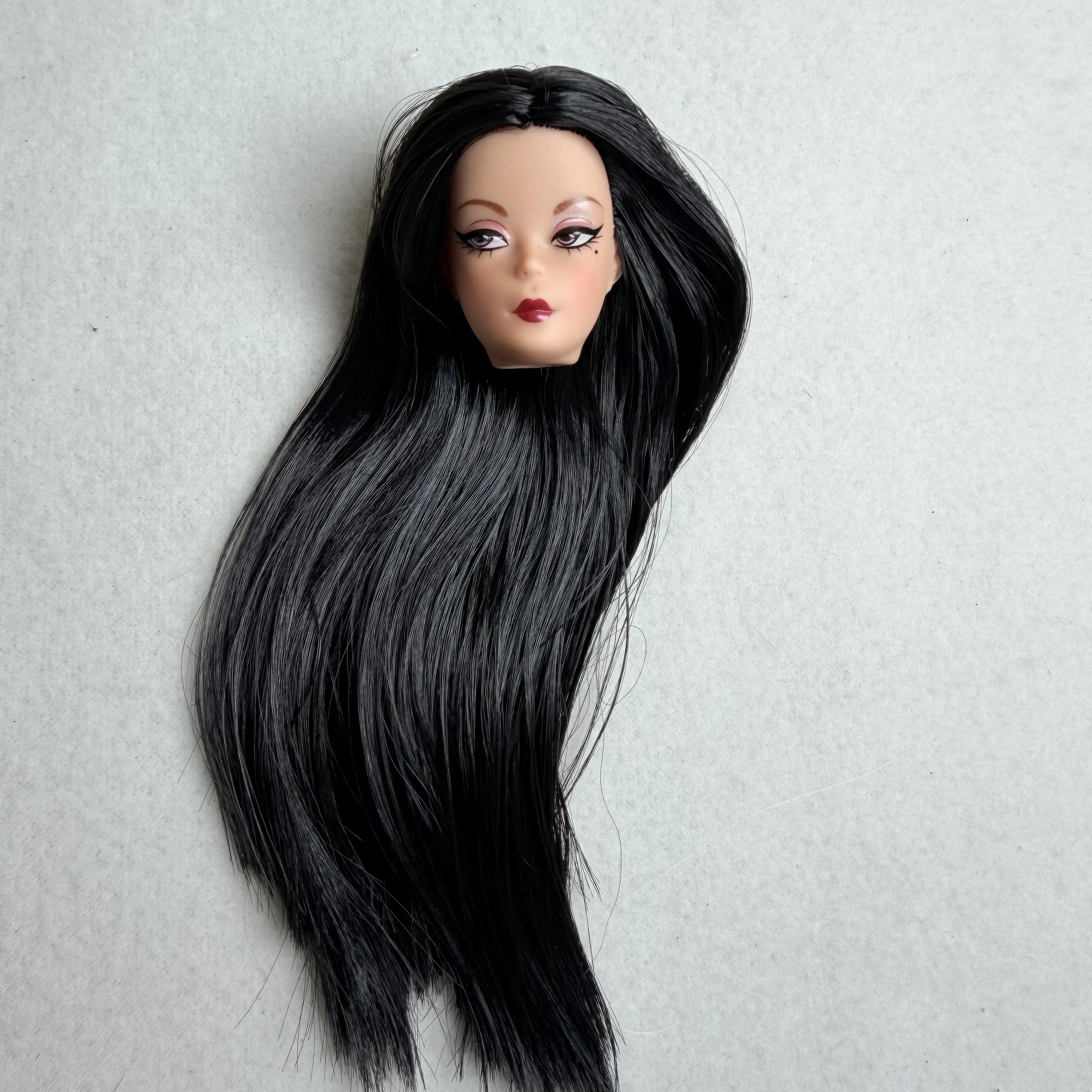 Set of 6 Fashion Doll Heads with Diverse Skin Tones and Makeup
