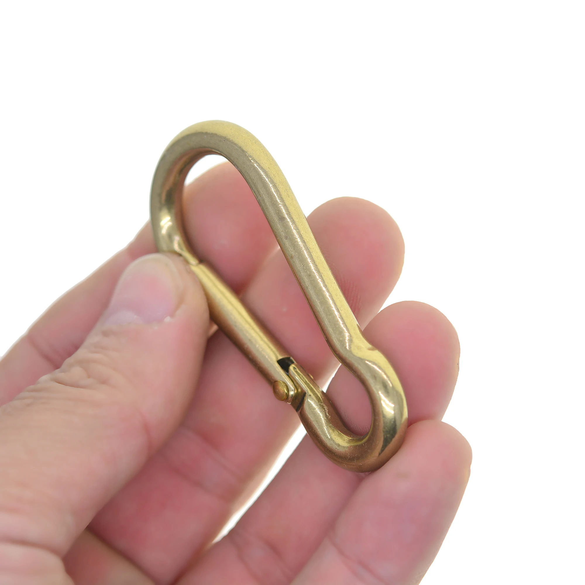 2pcs Vintage Bronze Oval Carabiner Sp Snap Hooks Clip Key Chain Key