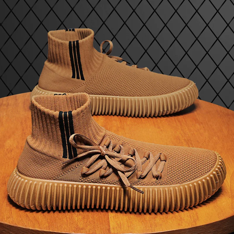 2023 Fashion Men Sneakers Mesh Breathable Casual Shoes Mens Outdoor Sport Shoes Lightweight Vulcanize Shoes