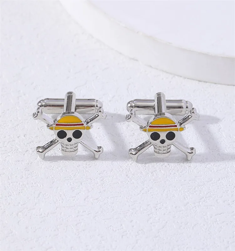 Pirate King Cufflinks Hat Skull Head Men's Business Wedding Sleeve Studs Suit Shirt Accessories Gifts crystal cufflinks