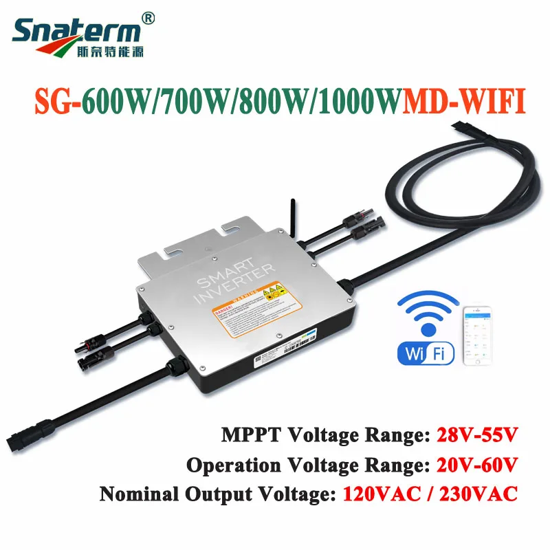 マイクロインバータ wvc600 ソーラー 防水IP アルミニウム合金 WVC