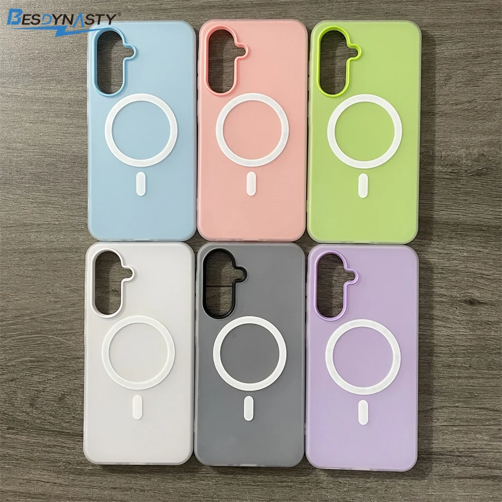 Vibrant Magnetic Matte Phone Case with 2-in-1 Design