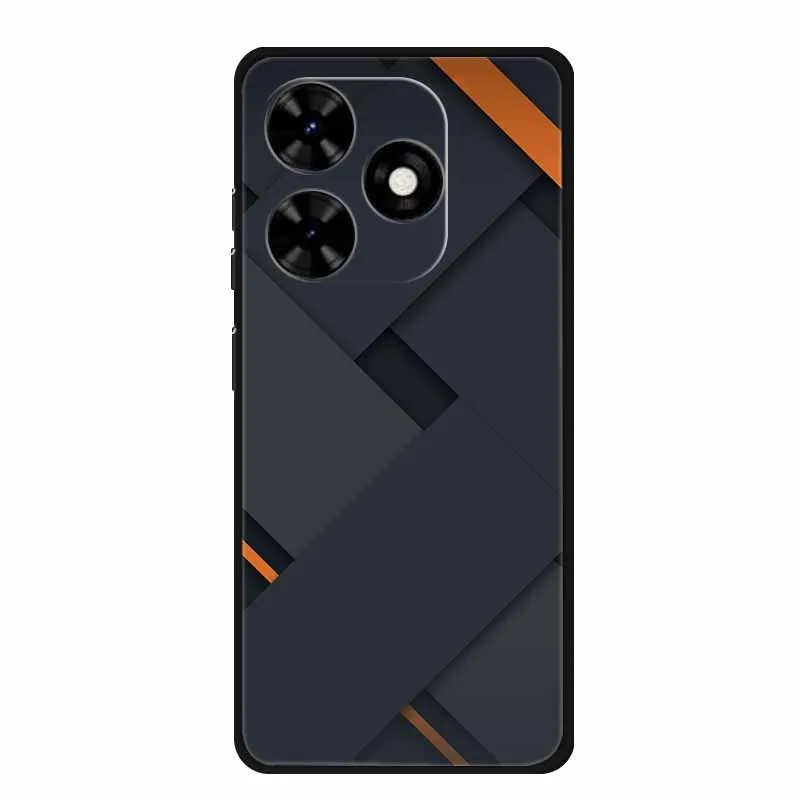 Luxury TPU Silicone Soft Back Cover with Floral Design - Shockproof Phone Case