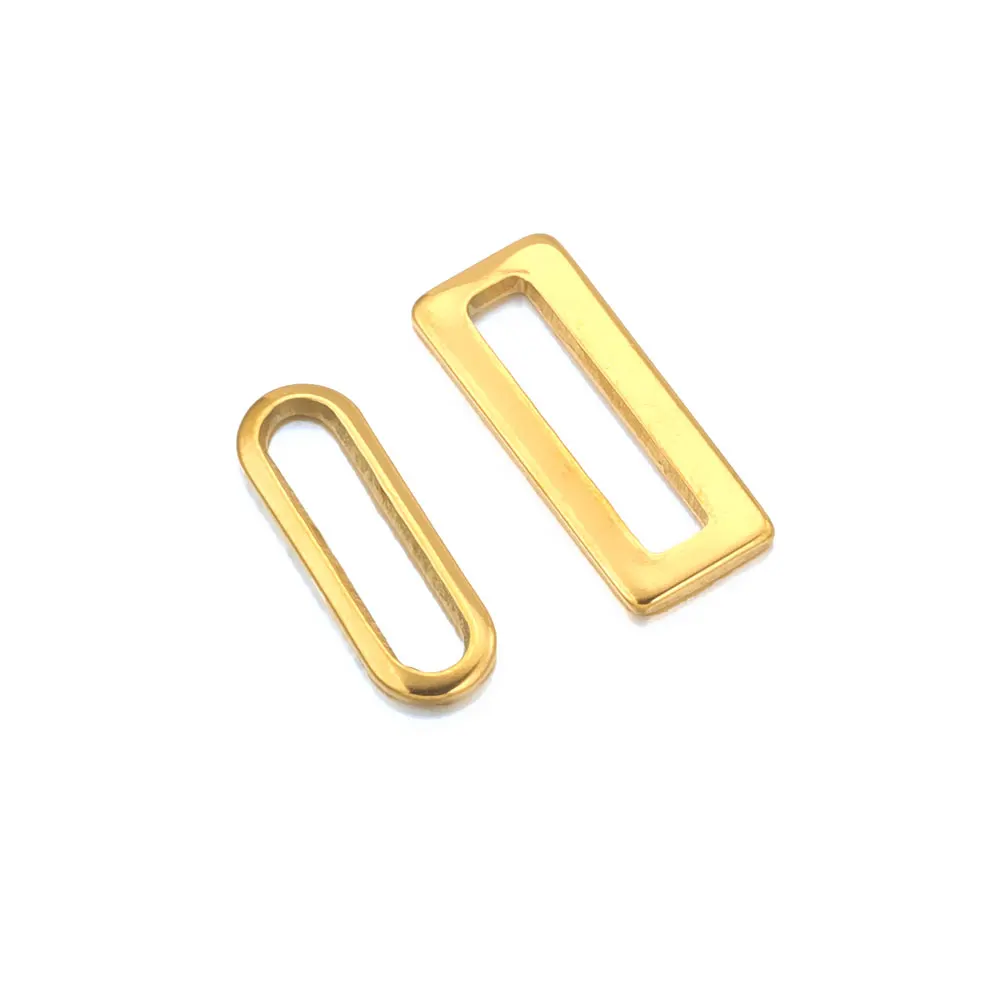 20 stücke Edelstahl Rechteck Rahmen Charms Anhänger für Ohrringe Steck verbinder DIY Charms für Schmuck herstellung liefert Komponenten – Detail 3