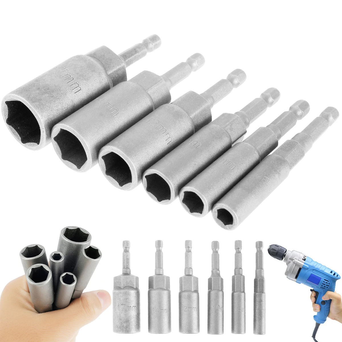 Lot D'embouts De Vissage Hexagonal 1/4