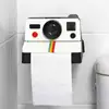 L9NB WC Tissue Box for Creative Toilet Roll Camera Paper Holder Bathroom Retro Decor Napkins 4