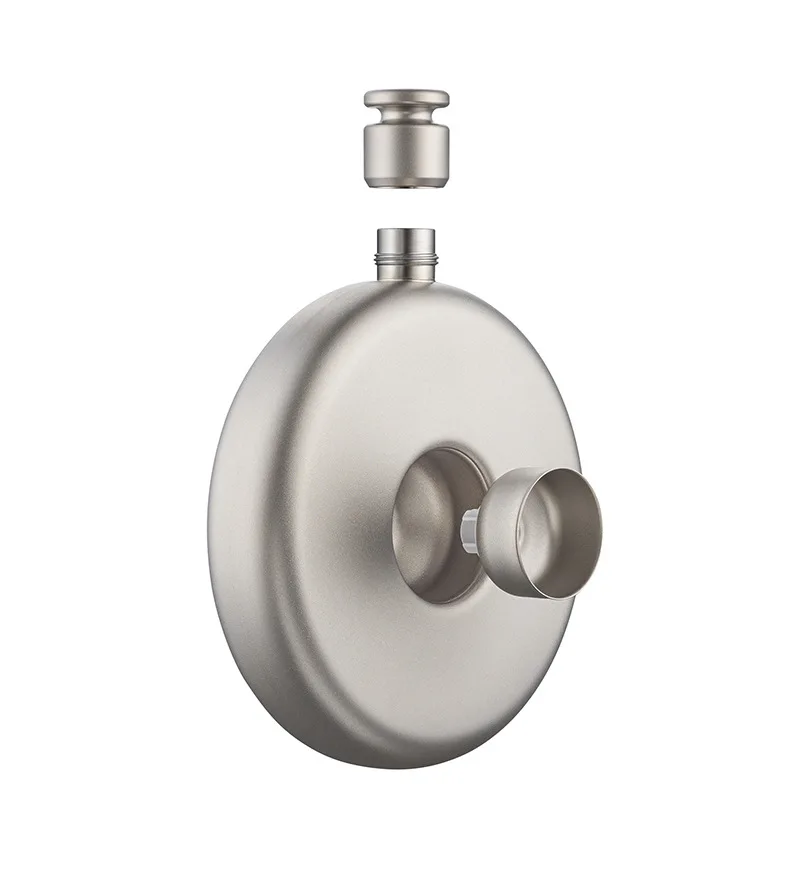 Keith 130 ml reiner Titanflasche, tragbare Flasche mit Lederbezug für Camping, Reisen, Ti9303, Geschenk für Männer und Frauen – Detail 11