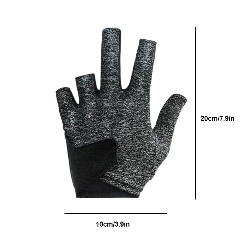1PC Professional Billiard Glove Cue Pool Gloves Left Hand Anti Slip Gym Wear Resistant Separate Finger Gloves Snooker Cue Glove