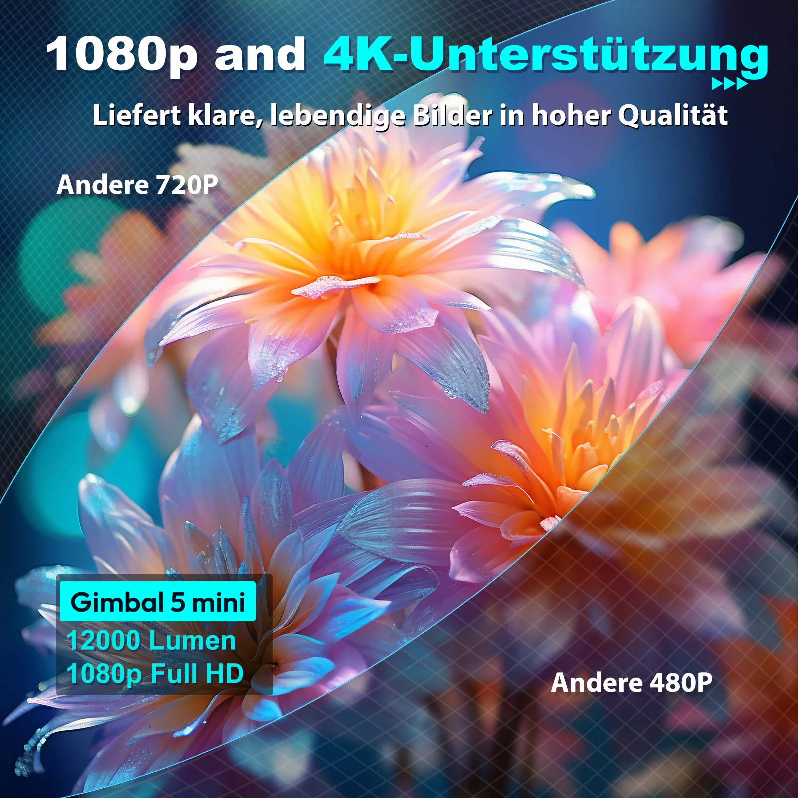 XGODY 4K UHD Mini Smart Beamer 2