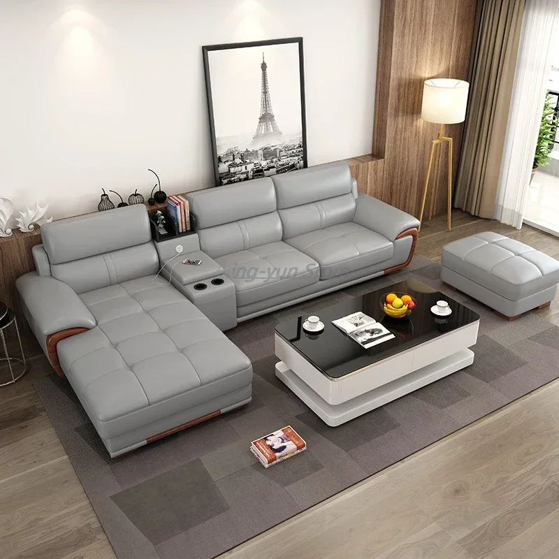 

Leather Armchair Living Room Sofa Simple Reception Luxury Relax Couch Lazy Designer Mobili Per La Casa Living Room Decoration