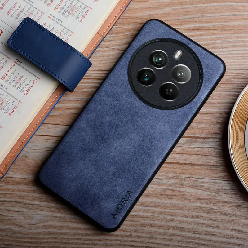 Realme 12 Pro Plus 케이스 Realme 12 plus 케이스 coque 용 부드러운 느낌의 내구성 pu 가죽 커버