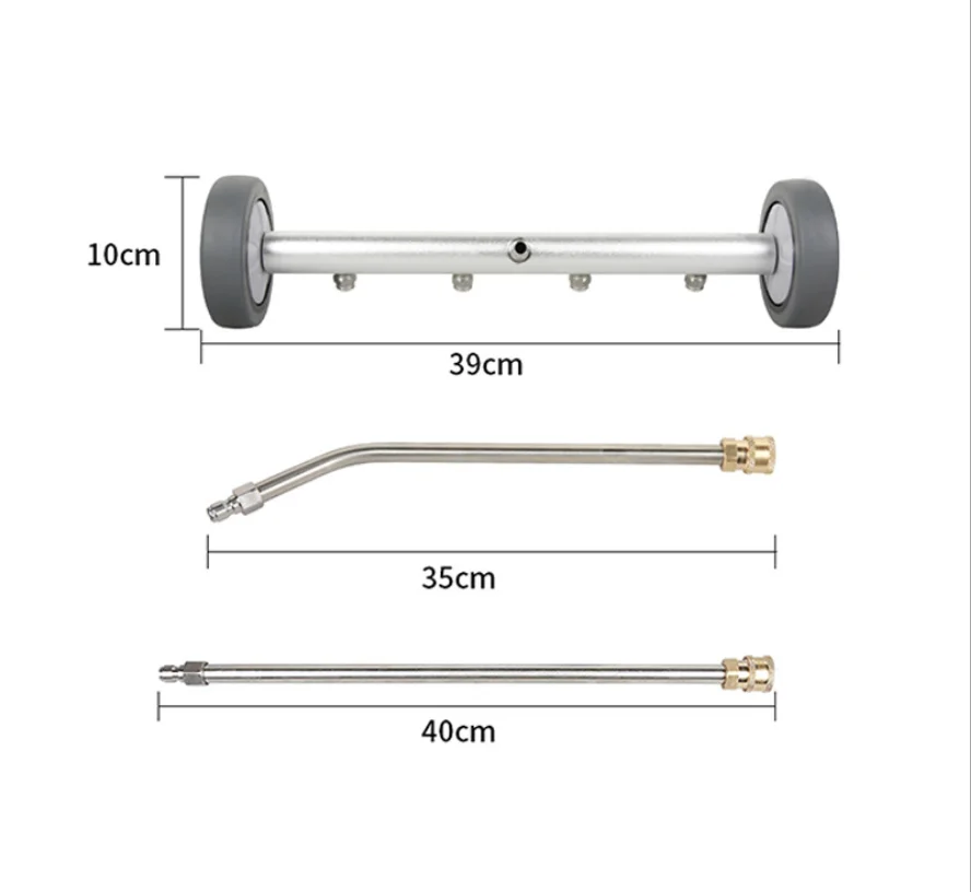 מנקה תת-רכב בלחץ גבוה 5000PSI מתחת לגוף, מטאטא מים לרכב בלחץ גבוה, רובה מים לניקוי כביש