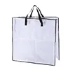 Use The Side Zipper Fully Transparent PP Film-covered Woven Oversized Storage Bag Luggage and Clothing Packing Bag. 1