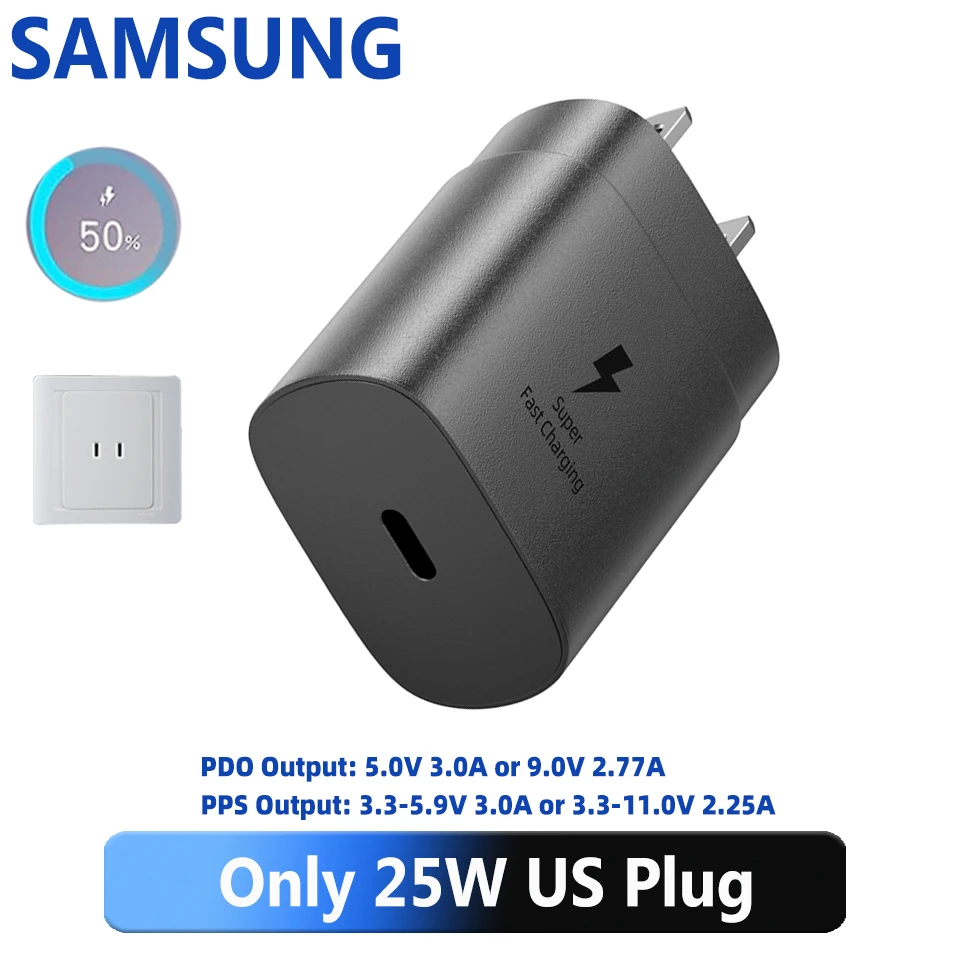 SAMSUNG 25W USB-C Fast Charging Adapter