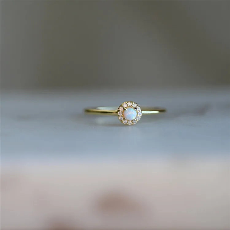LEKANI Opal Real Sterling 925 Silver Rings For Women Retro Court Style Fine Jewelry For Women Free Shipping