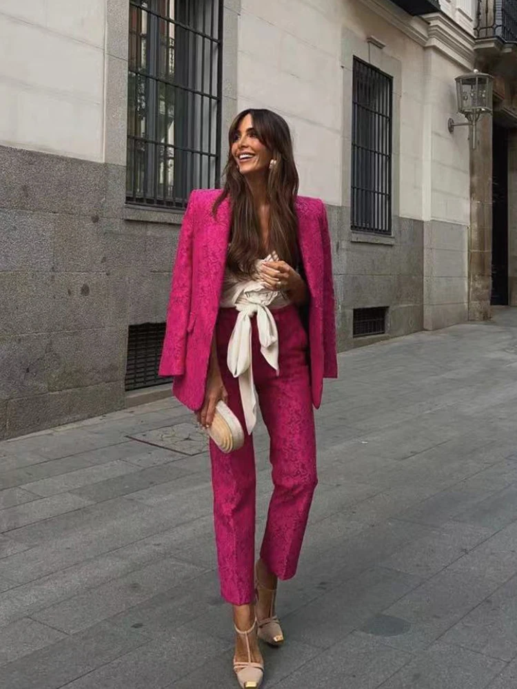 Pink Pant Suits Ladies Pink Pant Suits Women Womens Pink Elegant