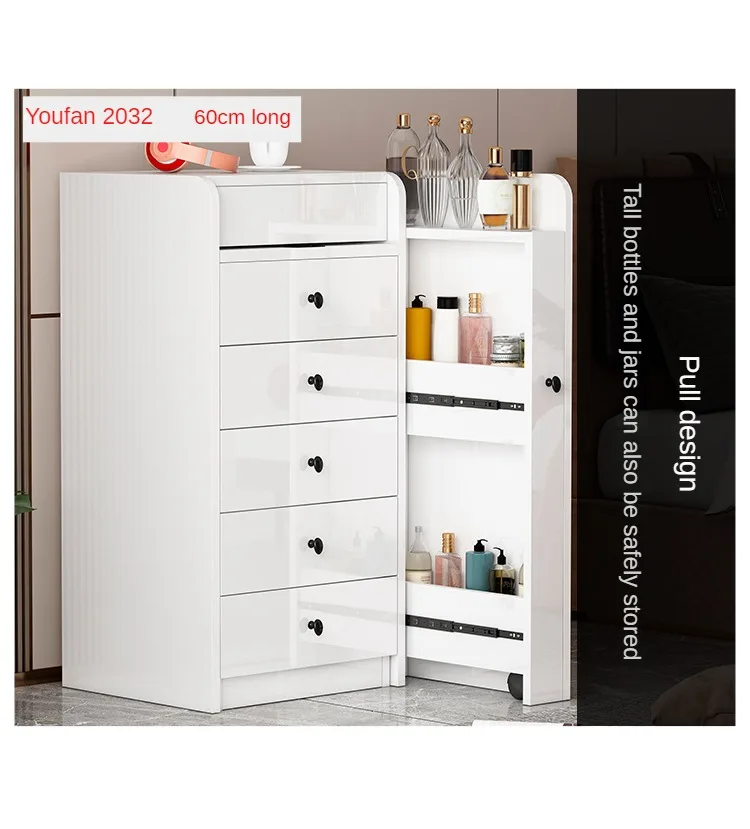 Description Picture 5 of itemWood Modern White Dressing Table Mirror Girl Bedroom Fashion Minimalist Vanity Table Mobile Tocador Espejo Makeup Station OB50HZ