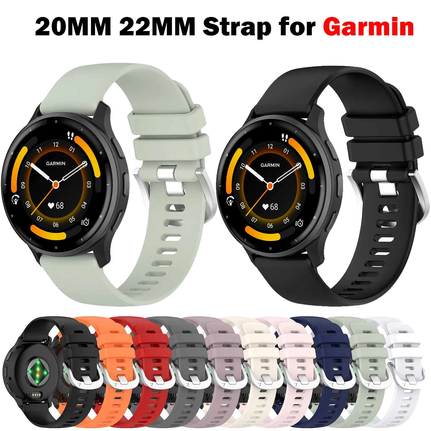 Soft Silicone Watch Band Strap - Versatile and Comfortable Wristband Bracelet