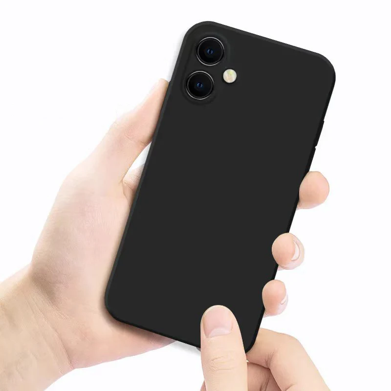 Premium Liquid Silicone Matte Phone Case - Plain Color