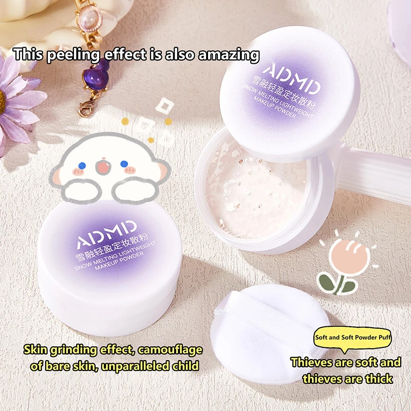Makeup Finish Loose Setting Powder Translucent Natural Soft Face Powder Oil Control