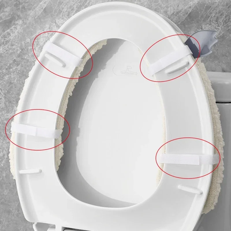 Winter Toilet Seat Kids Toilet Training Cushion Household Toilet Adhesive Seat Cover Seasonal Universal Bathroom Seat Cushion 4
